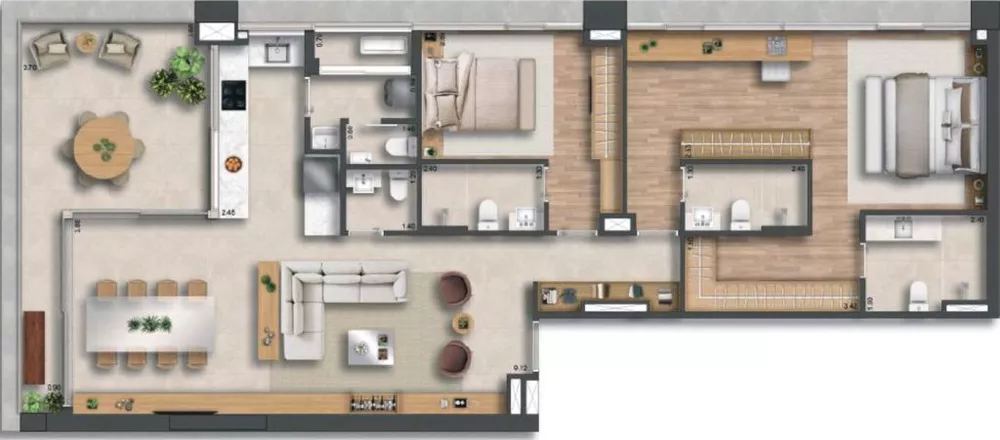 Cobertura à venda com 3 quartos, 209m² - Foto 3