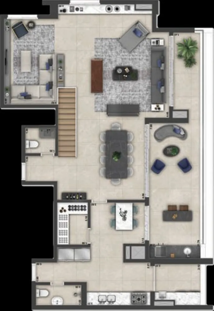 Cobertura, 4 quartos, 280 m² - Foto 6