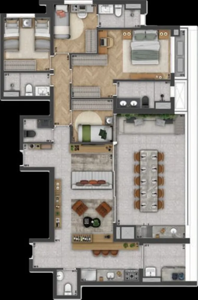 Cobertura, 4 quartos, 280 m² - Foto 12