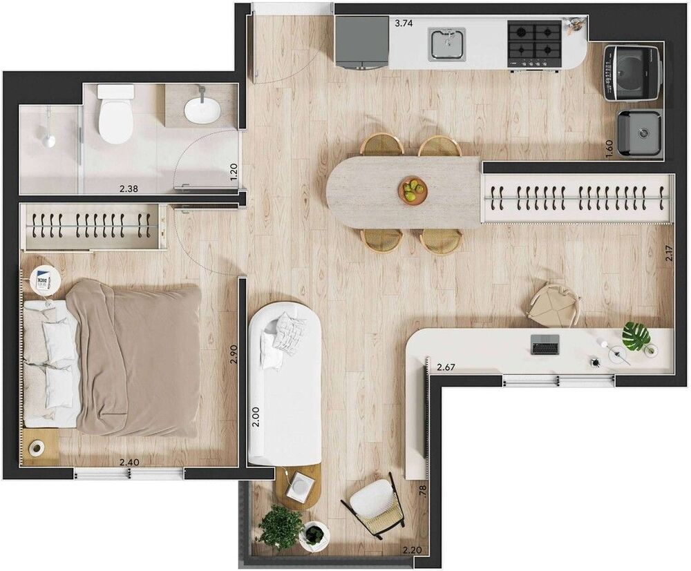 Apartamento, 2 quartos, 36 m² - Foto 17