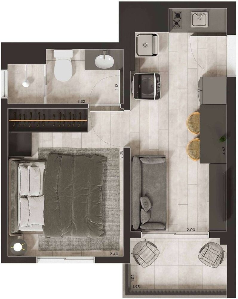 Apartamento, 2 quartos, 36 m² - Foto 18