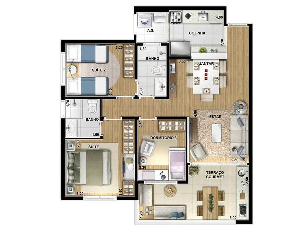 Cobertura, 2 quartos, 117 m² - Foto 10