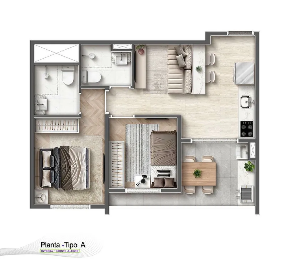 Apartamento, 1 quarto, 27 m² - Foto 1