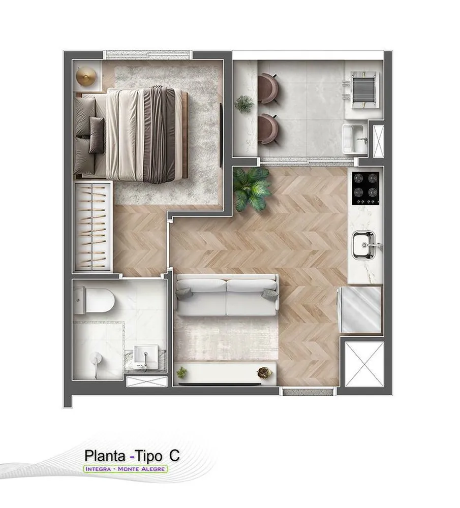Apartamento, 1 quarto, 27 m² - Foto 11