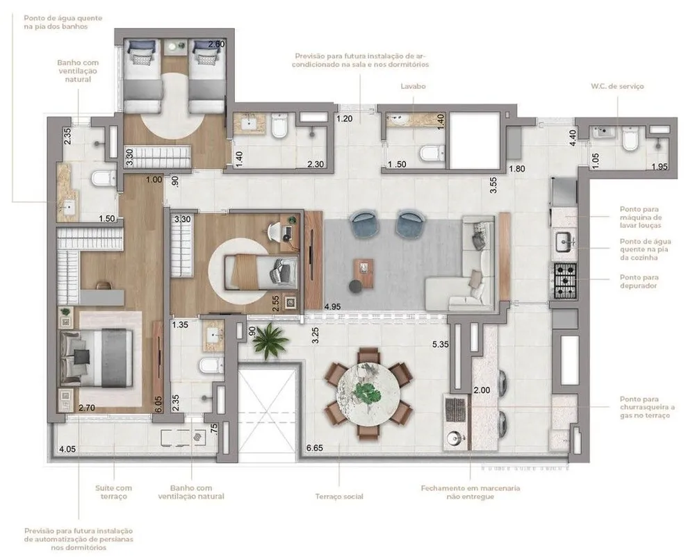 Apartamento, 3 quartos, 123 m² - Foto 5