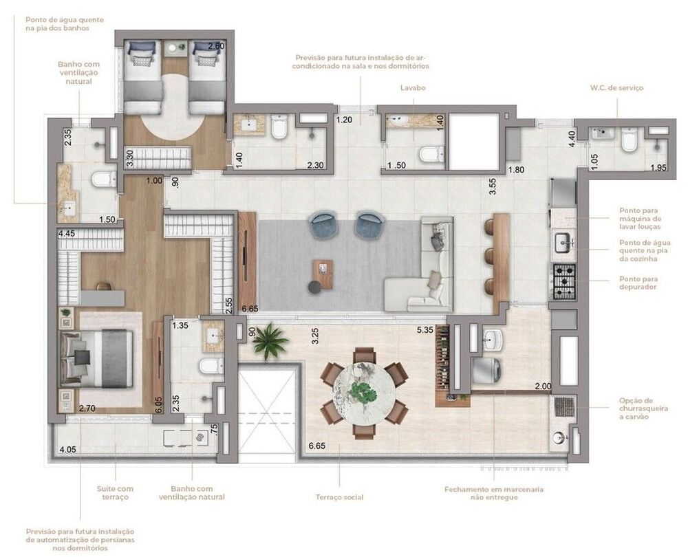 Apartamento, 3 quartos, 123 m² - Foto 2