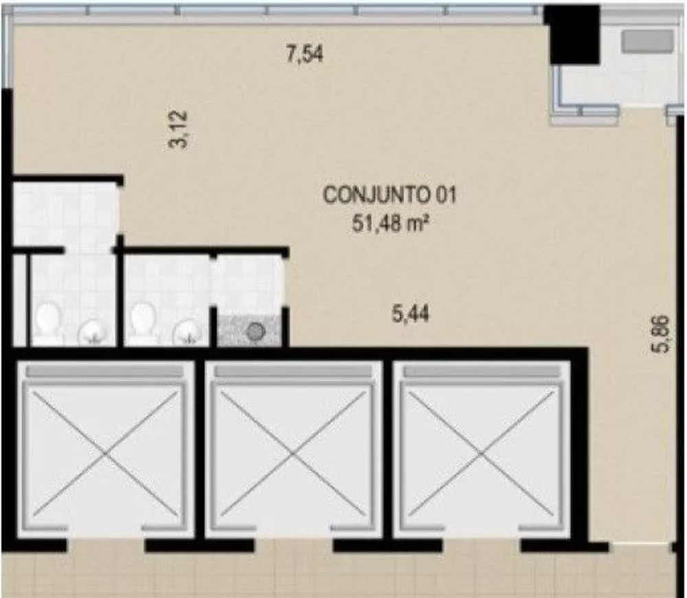 Sala-Conjunto, 42 m² - Foto 7