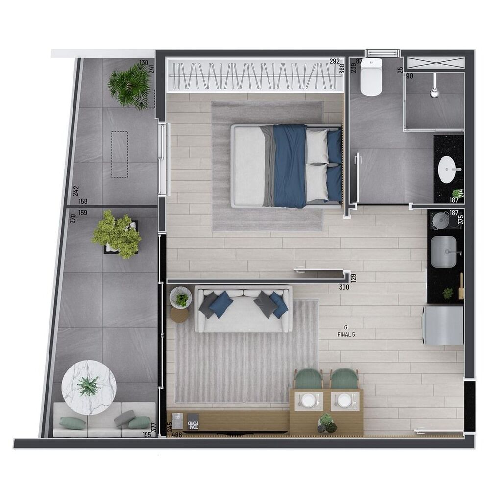 Apartamento, 1 quarto, 43 m² - Foto 10