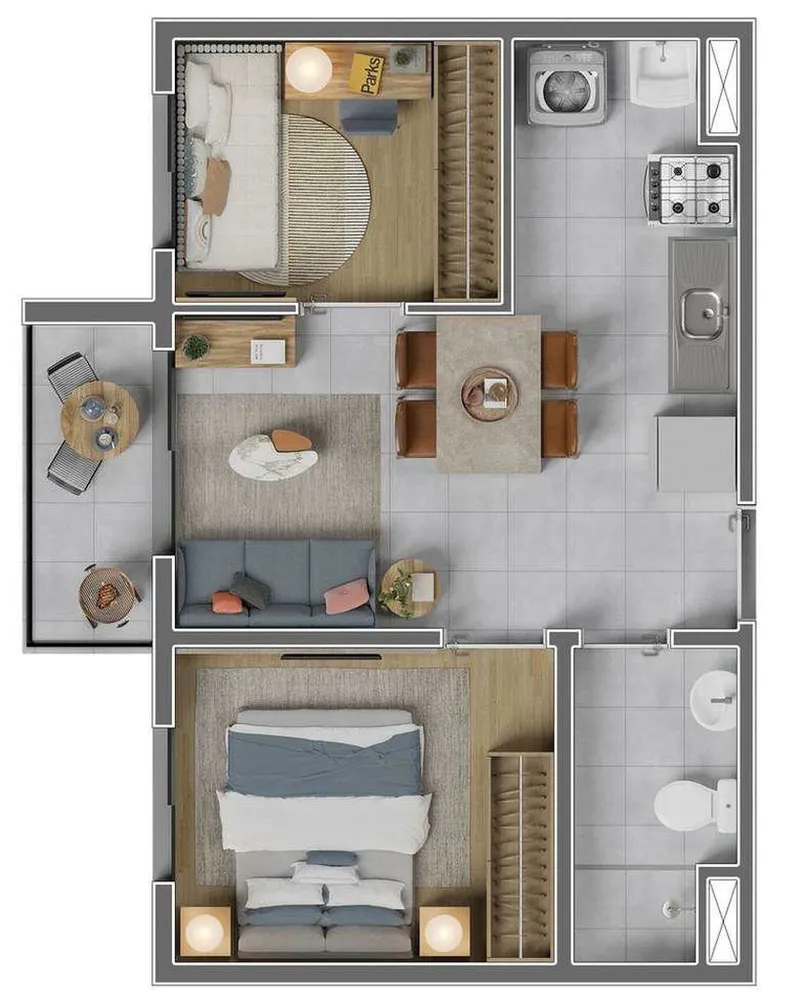 Apartamento, 2 quartos, 35 m² - Foto 5