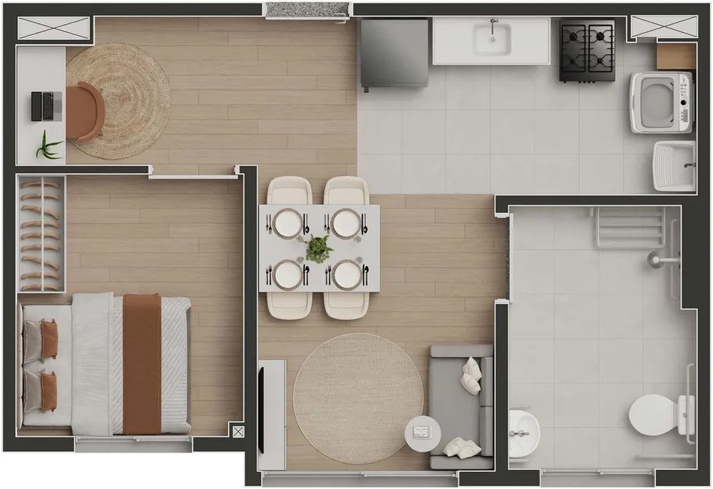 Apartamento, 2 quartos, 33 m² - Foto 11
