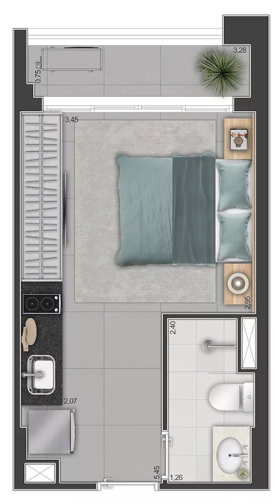 Kitnet-Studio, 24 m² - Foto 20