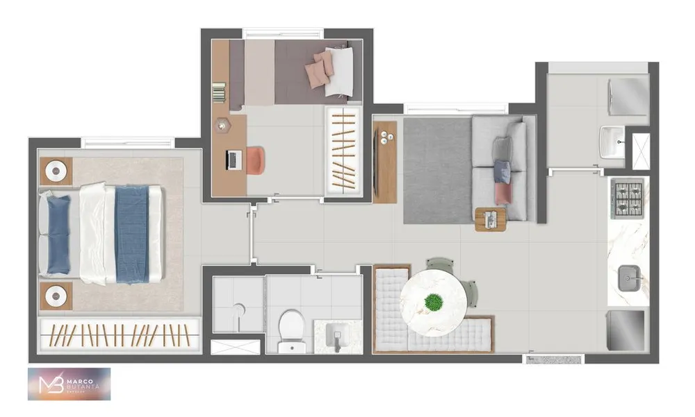 Apartamento, 2 quartos, 43 m² - Foto 12