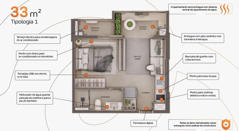 Apartamento, 2 quartos, 46 m² - Foto 12