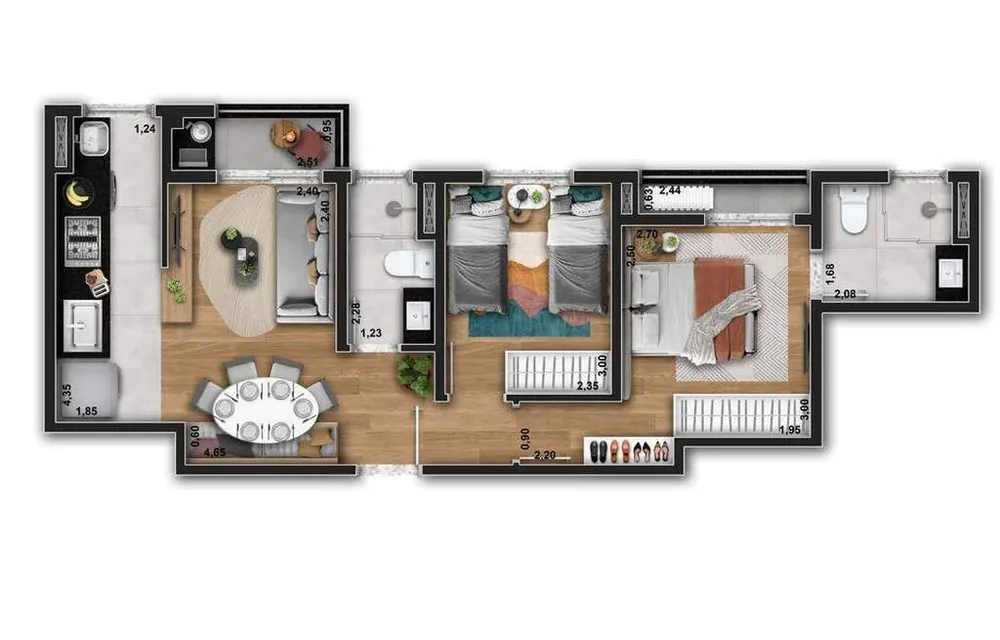 Apartamento, 2 quartos, 85 m² - Foto 11