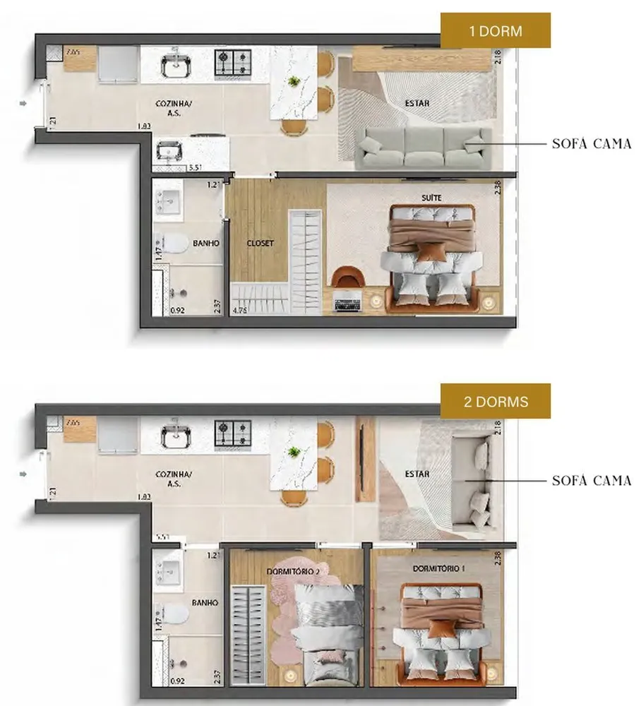Kitnet-Studio, 36 m² - Foto 10