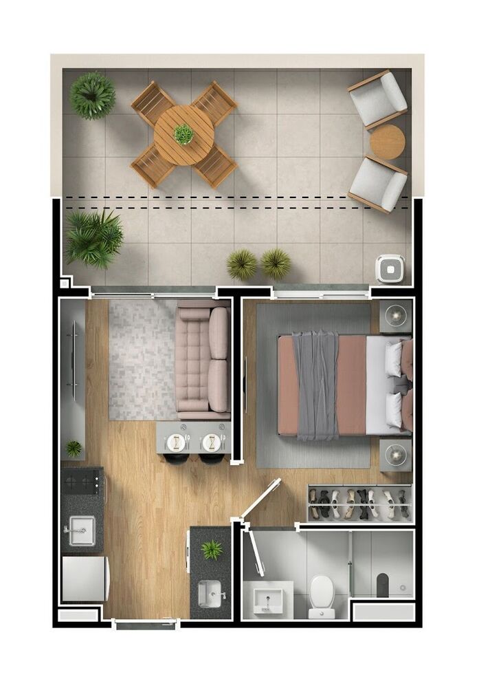 Apartamento, 1 quarto, 30 m² - Foto 8