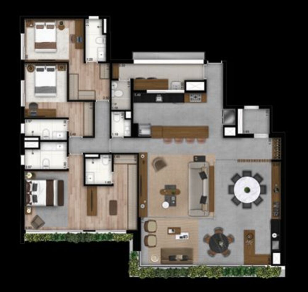 Apartamento, 4 quartos, 201 m² - Foto 2