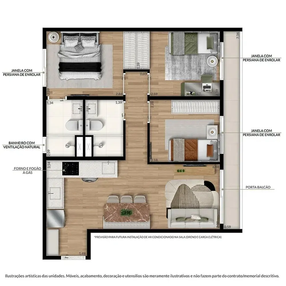 Apartamento, 3 quartos, 98 m² - Foto 7