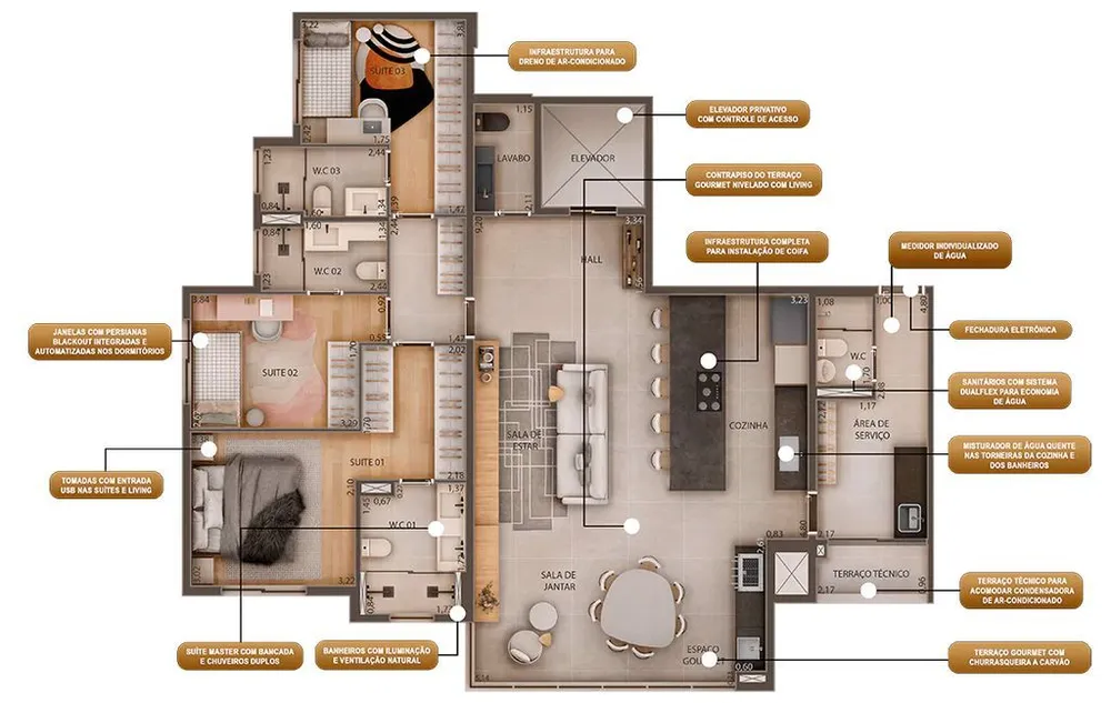 Apartamento, 3 quartos, 130 m² - Foto 5
