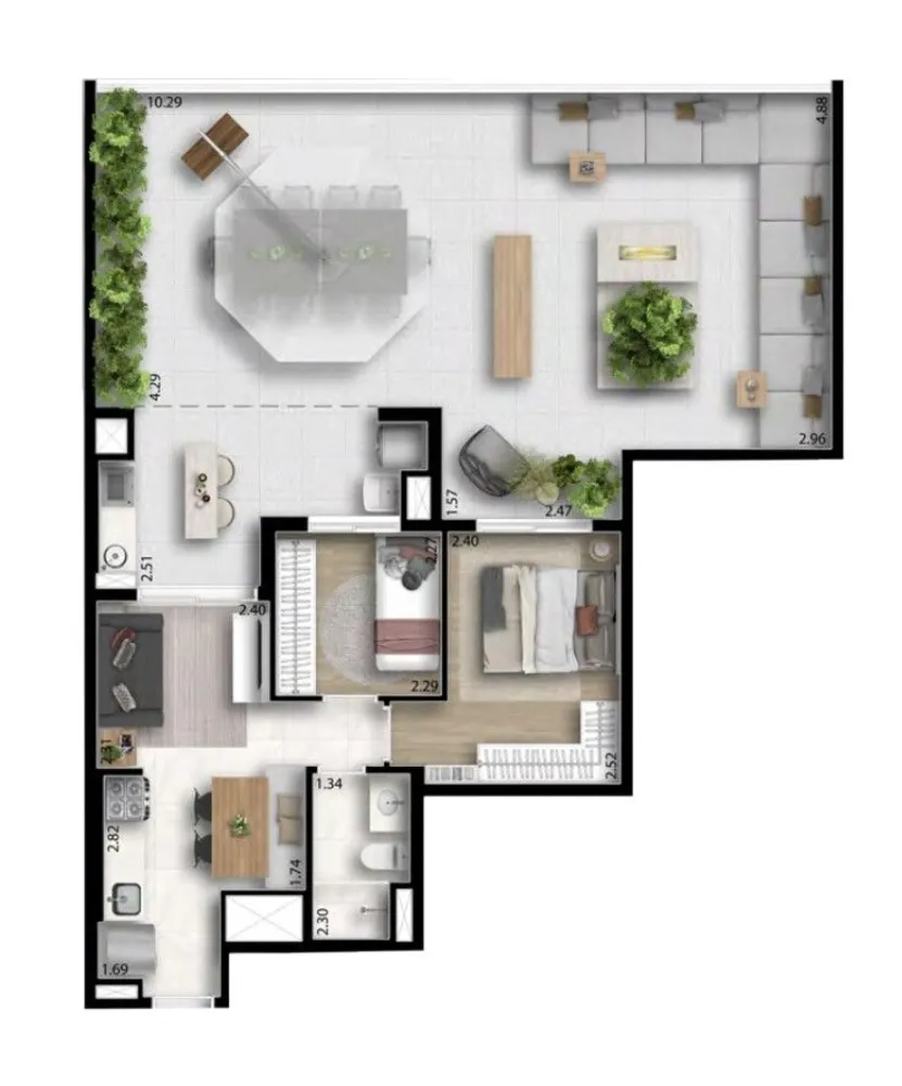 Apartamento, 2 quartos, 129 m² - Foto 20