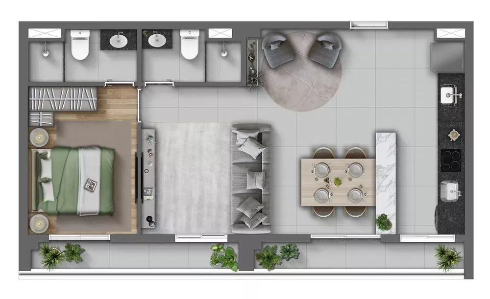 Apartamento, 1 quarto, 29 m² - Foto 42