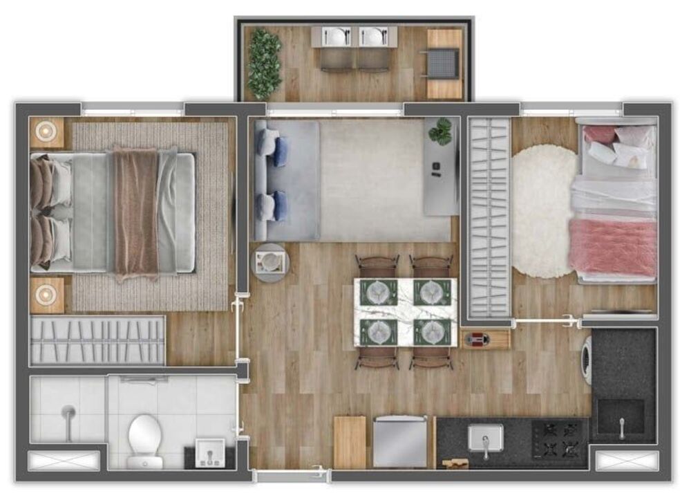Apartamento, 1 quarto, 28 m² - Foto 7