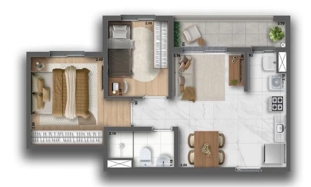 Apartamento, 1 quarto, 28 m² - Foto 11