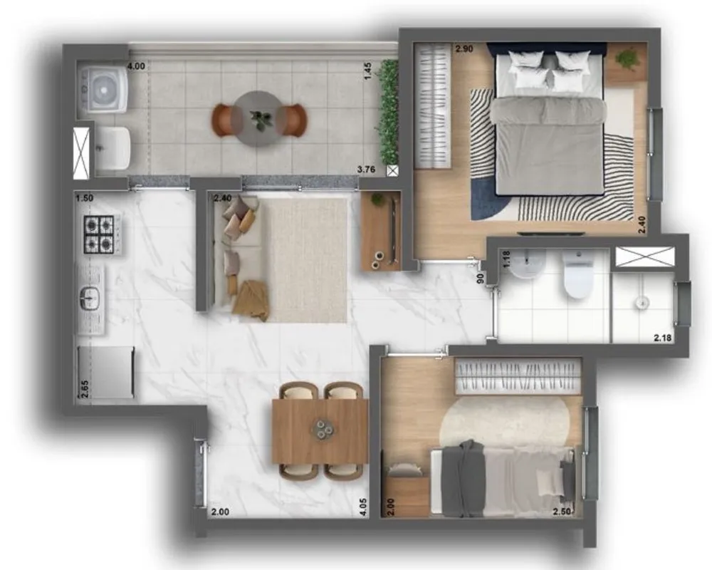 Apartamento, 1 quarto, 28 m² - Foto 9