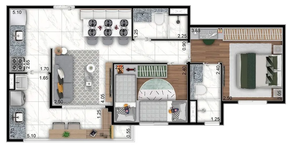 Apartamento, 2 quartos, 57 m² - Foto 22