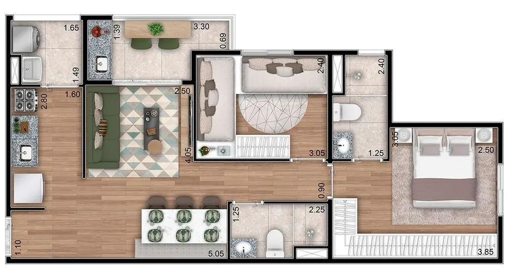 Apartamento, 2 quartos, 57 m² - Foto 23