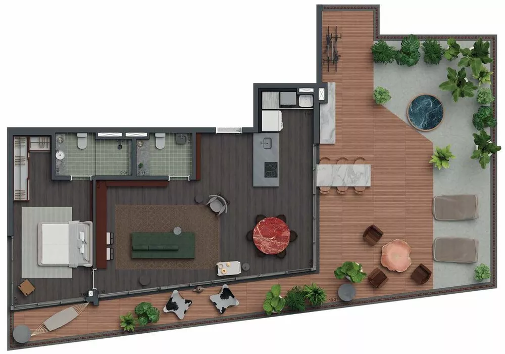 Apartamento, 1 quarto, 122 m² - Foto 4