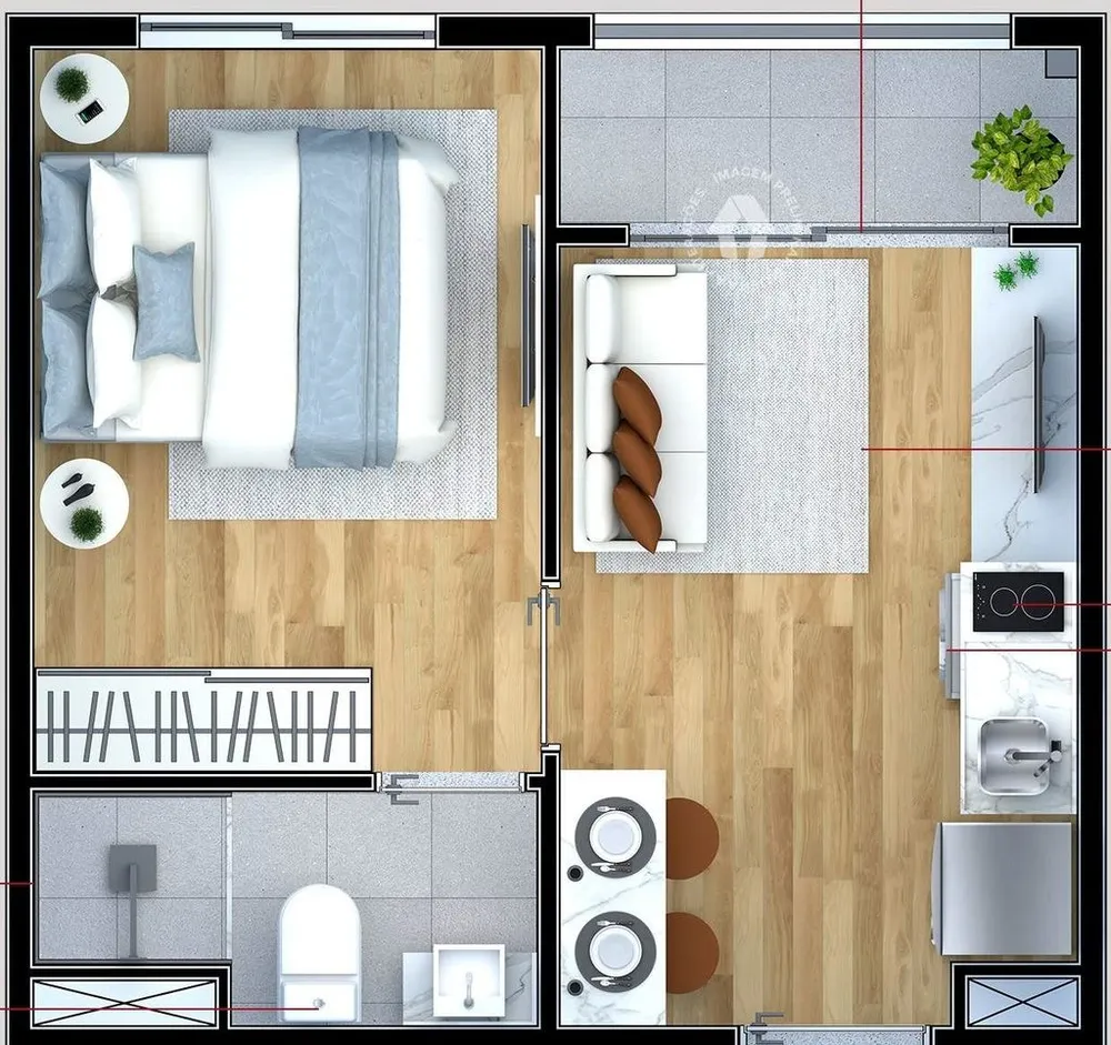 Cobertura, 1 quarto, 67 m² - Foto 10