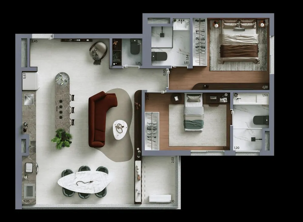 Apartamento, 2 quartos, 49 m² - Foto 9