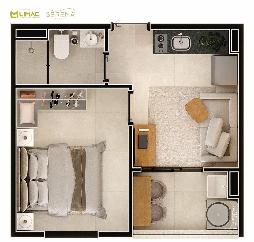 Apartamento, 1 quarto, 25 m² - Foto 4