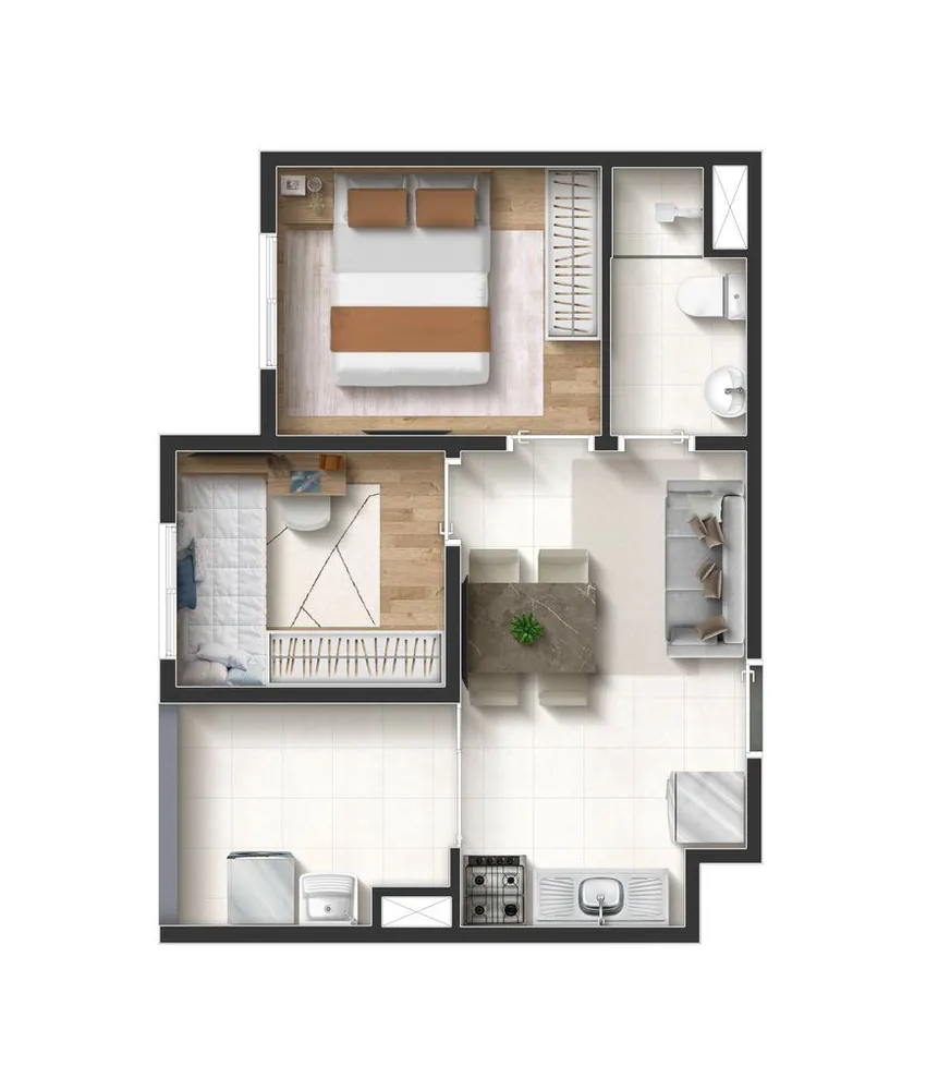 Apartamento, 2 quartos, 42 m² - Foto 6