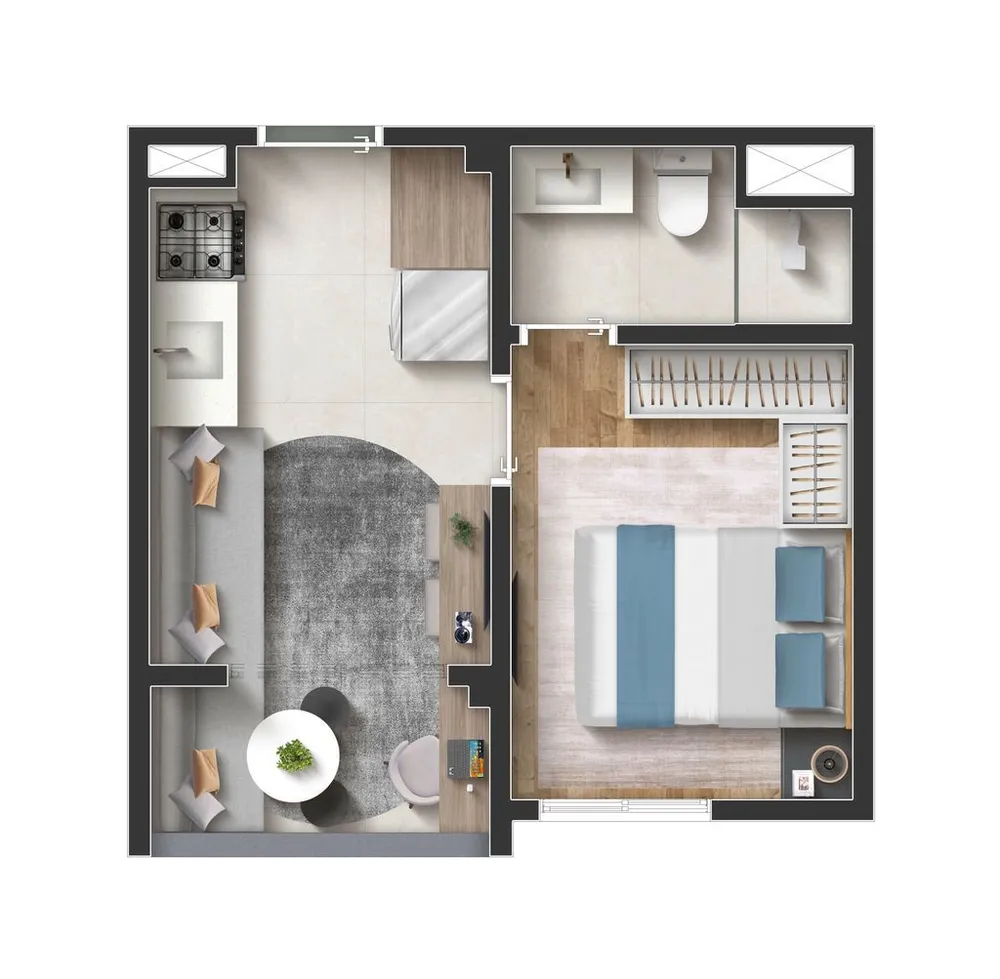 Apartamento, 2 quartos, 42 m² - Foto 7