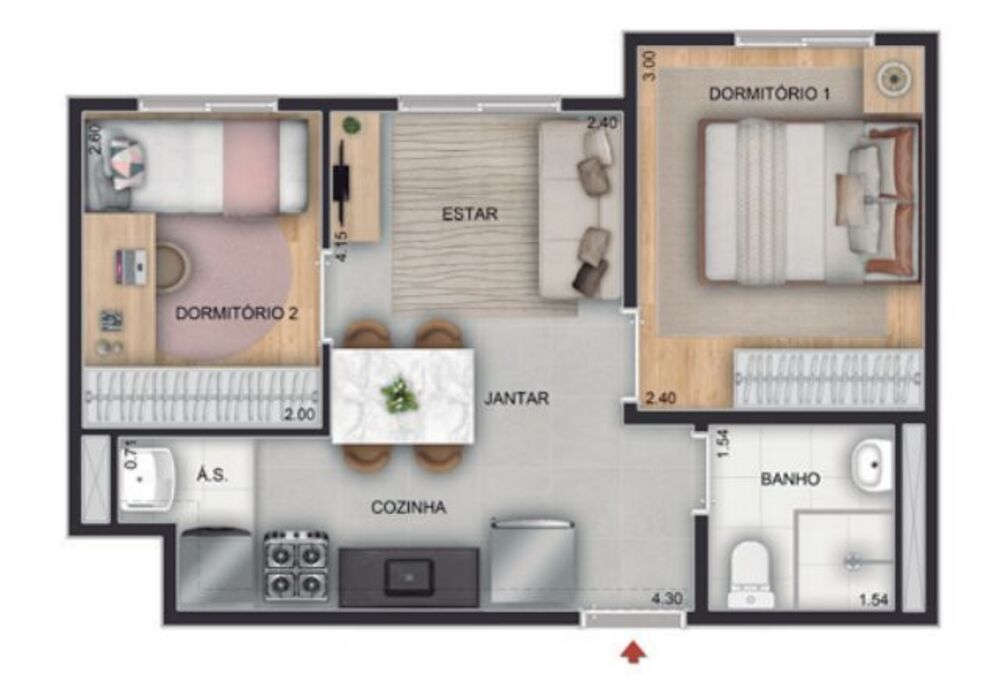 Apartamento, 2 quartos, 50 m² - Foto 18