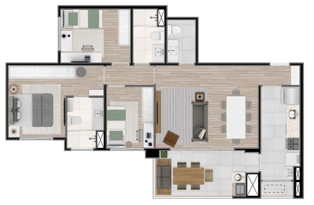 Apartamento, 3 quartos, 123 m² - Foto 3