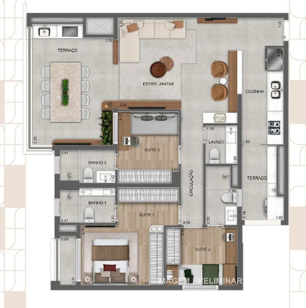 Apartamento, 3 quartos, 121 m² - Foto 7