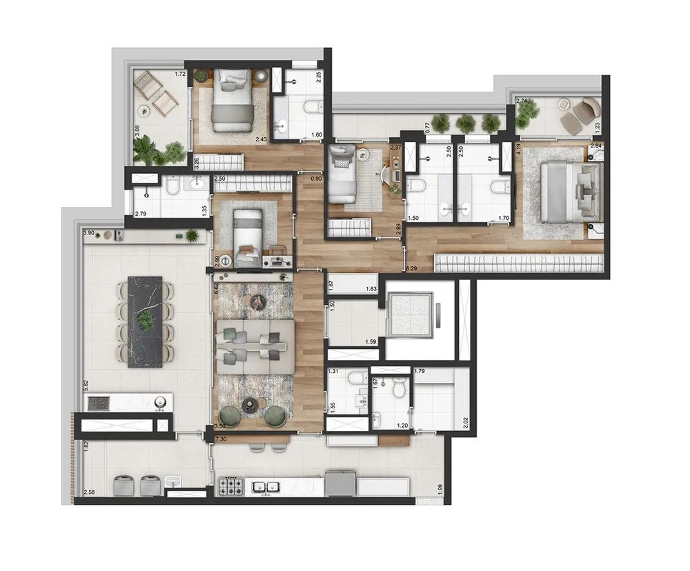 Apartamento, 3 quartos, 160 m² - Foto 12