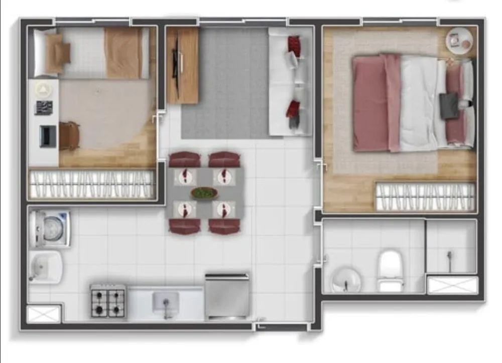 Apartamento, 2 quartos, 35 m² - Foto 11