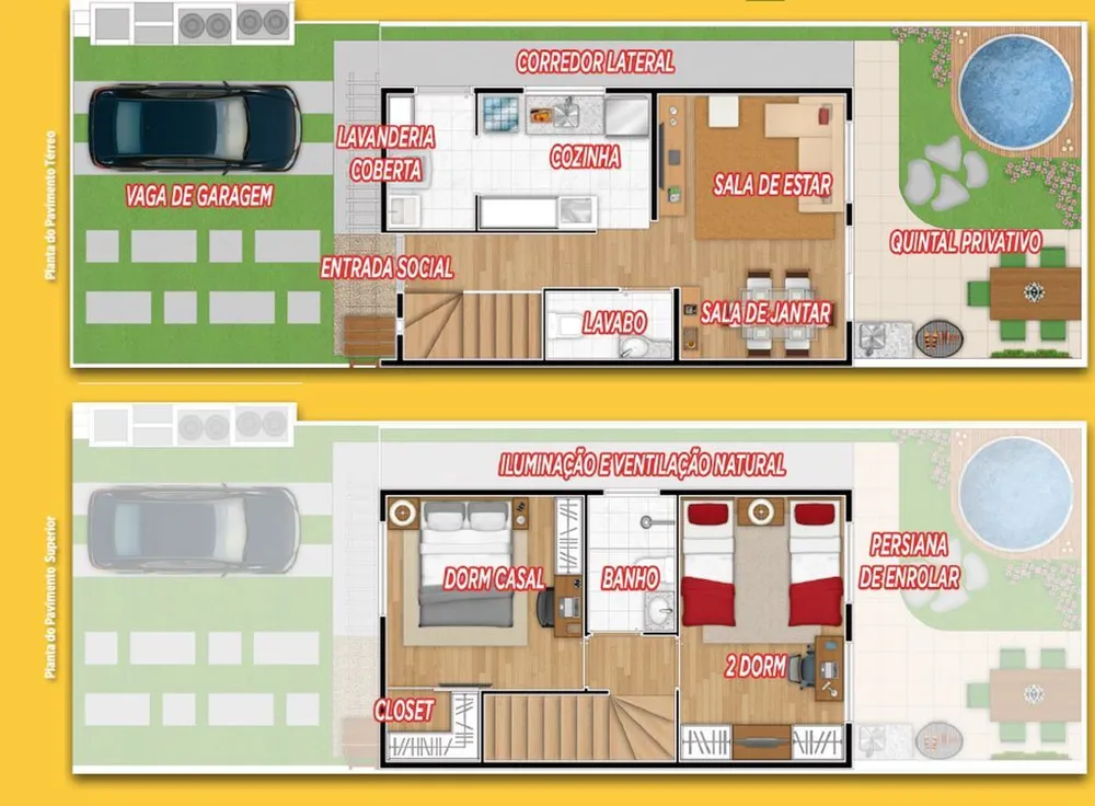 Casa de Condomínio, 2 quartos - Foto 3