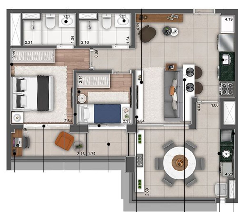 Apartamento, 3 quartos, 167 m² - Foto 27