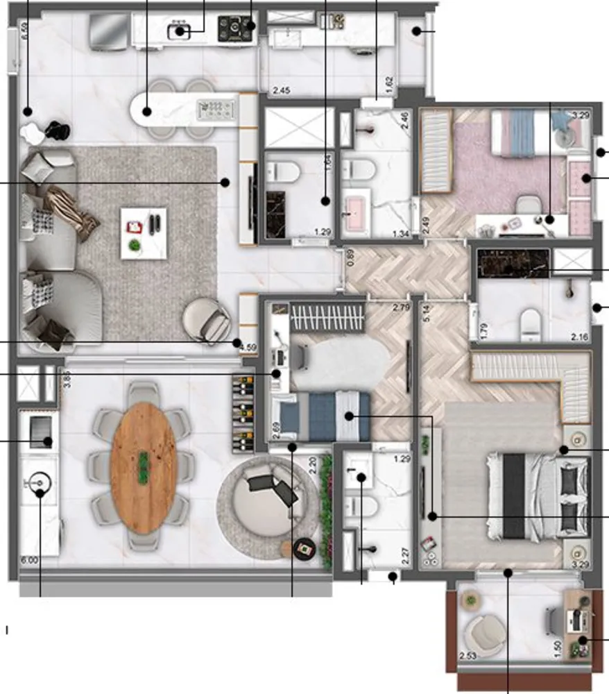 Apartamento, 3 quartos, 167 m² - Foto 27