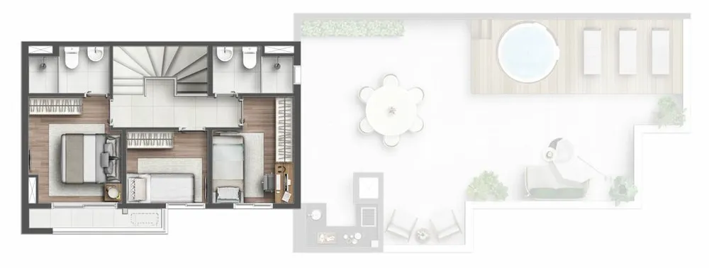 Cobertura, 3 quartos, 152 m² - Foto 2