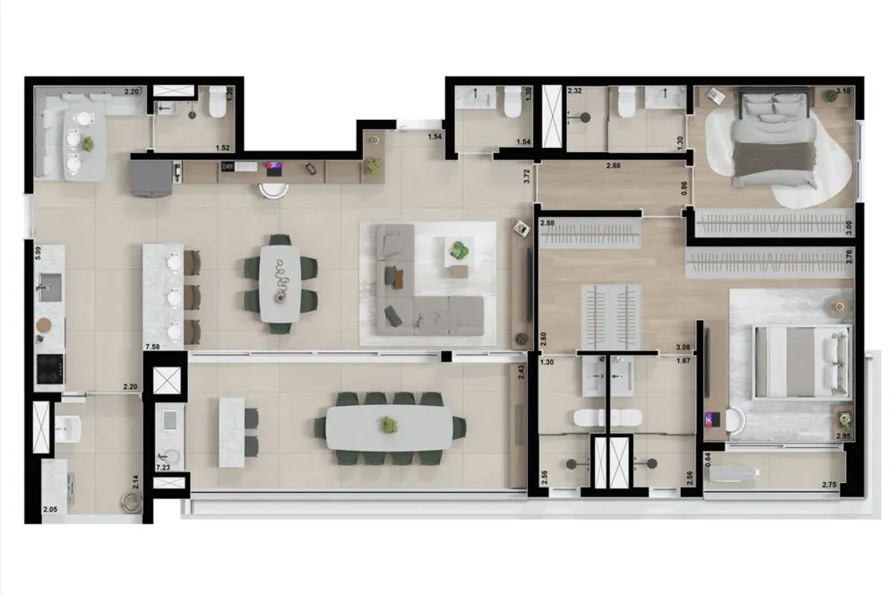 Apartamento, 4 quartos, 178 m² - Foto 12
