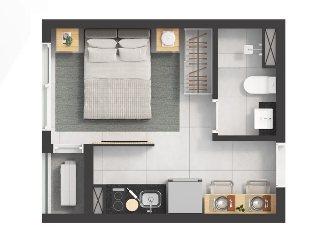 Apartamento, 1 quarto, 70 m² - Foto 3