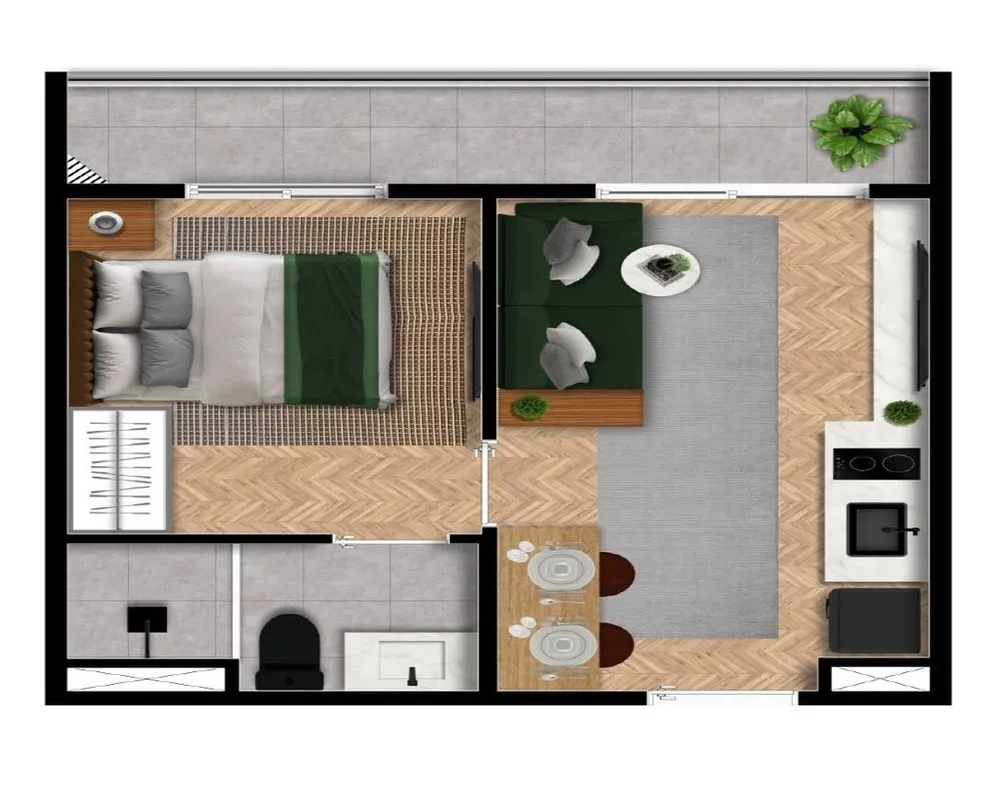 Cobertura, 2 quartos, 78 m² - Foto 6