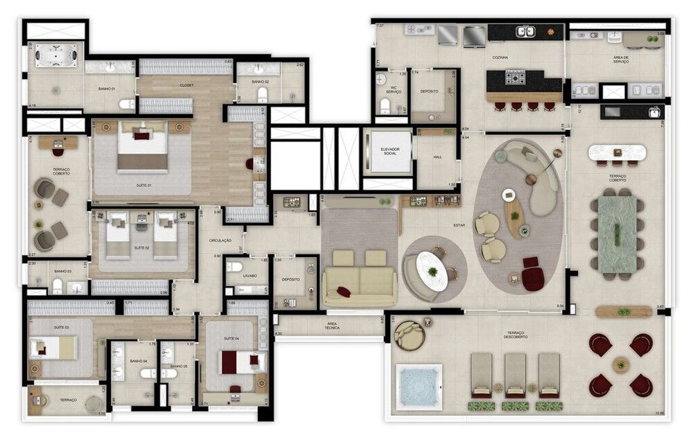 Apartamento, 4 quartos, 159 m² - Foto 6