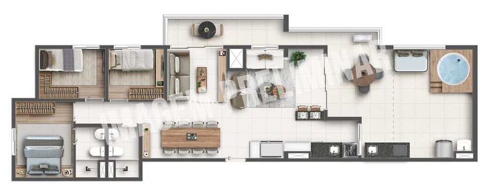 Apartamento, 1 quarto, 26 m² - Foto 3